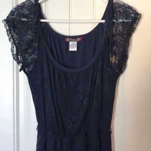 Navy lace dress